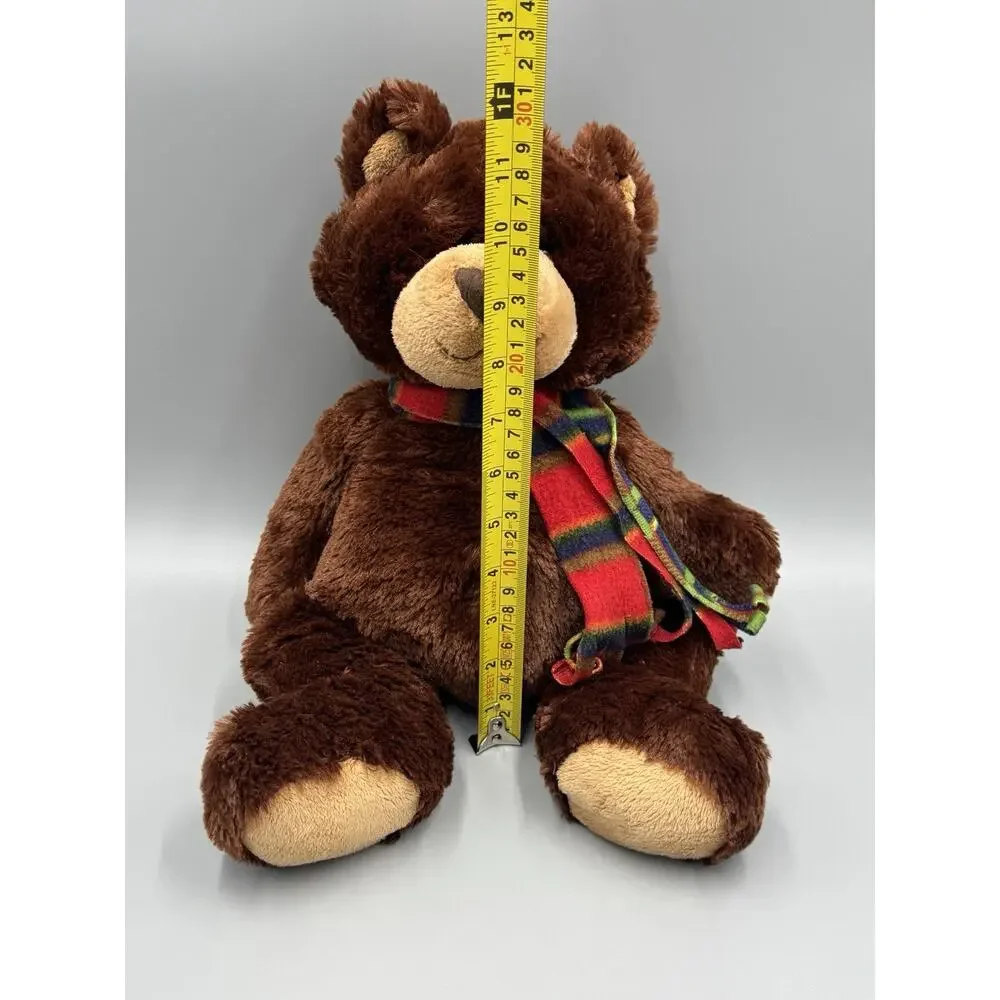Ganz Winter Grizzby Bear Plush HX10490 Brown Stuffed Animal 16”